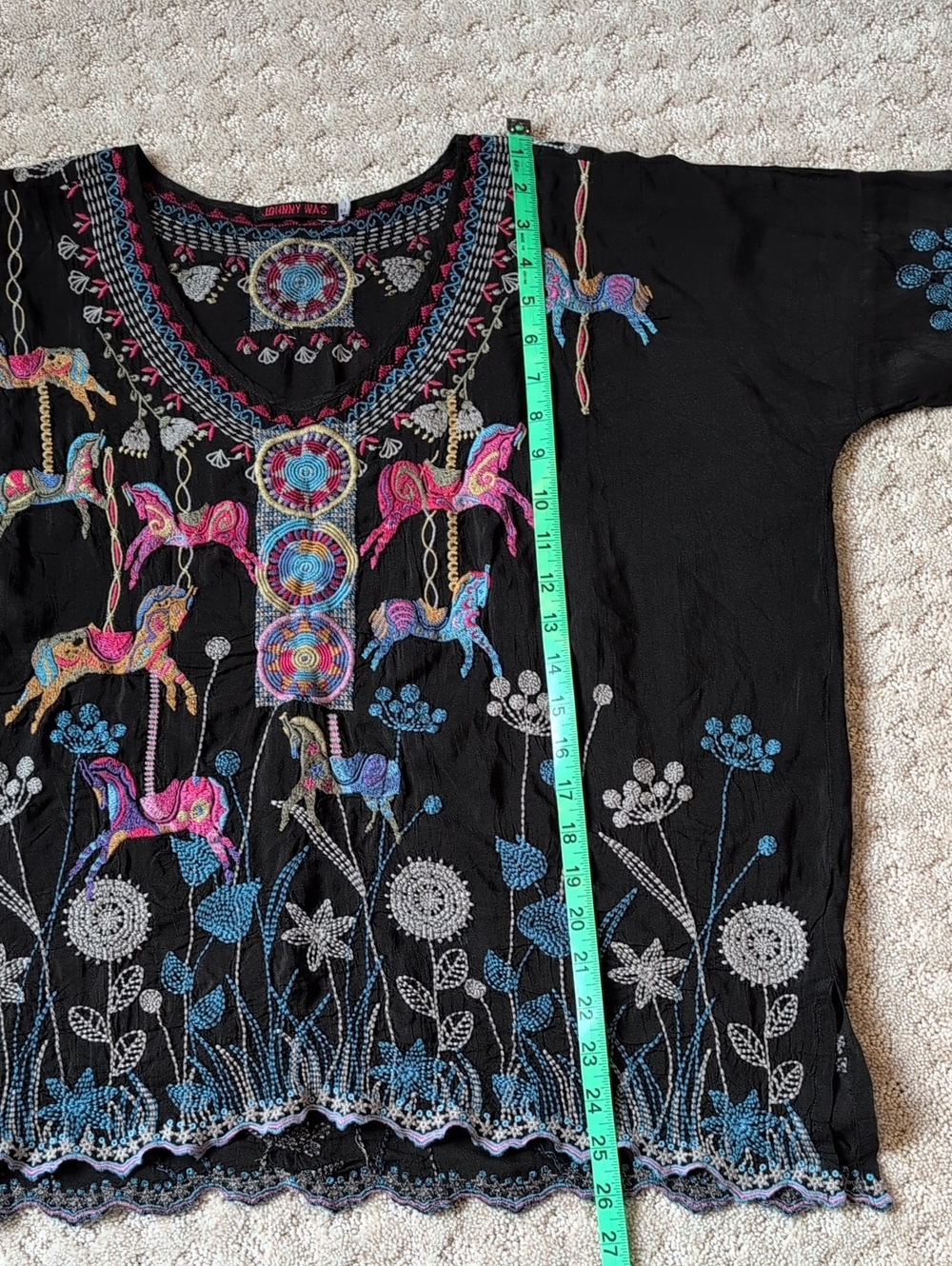 Johnny Was Carousel Embroidered Blouse - Picture 4 of 15